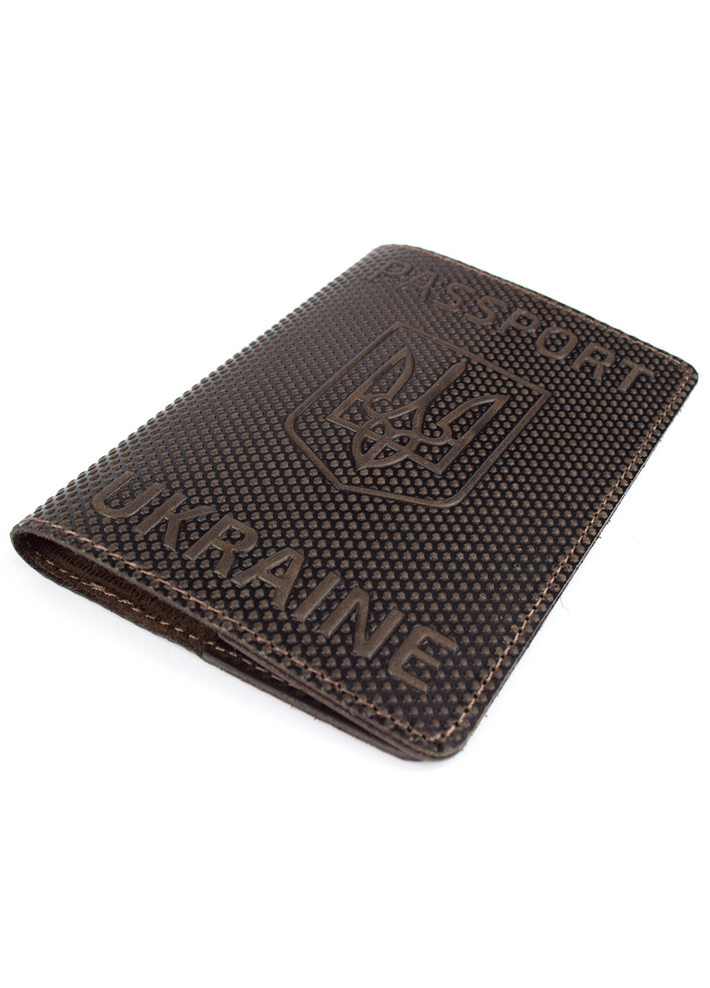 Подарунковий набір №35: обкладинка на паспорт "Герб" + обкладинка на паспорт "Карта" (коричневий) HandyCover (257475246)