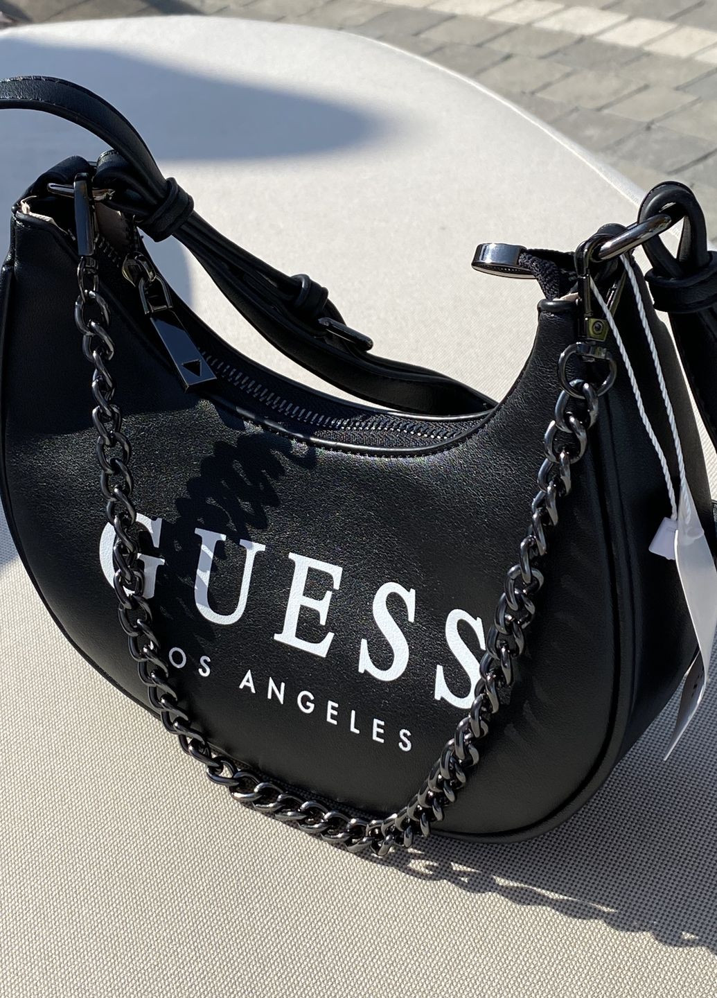 Женская сумка GUESS багет черная No Brand (267223677)