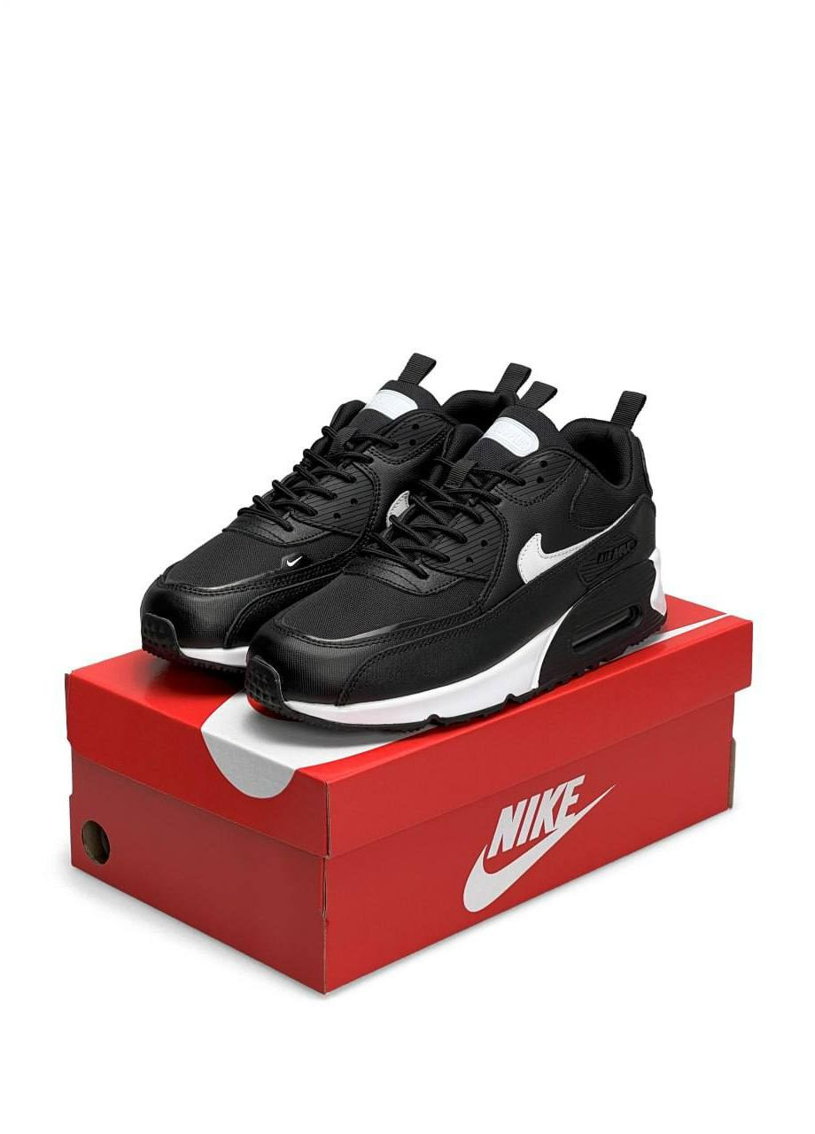 Черные демисезонные кроссовки мужские, вьетнам Nike Air Max 90 Surplus Black White M