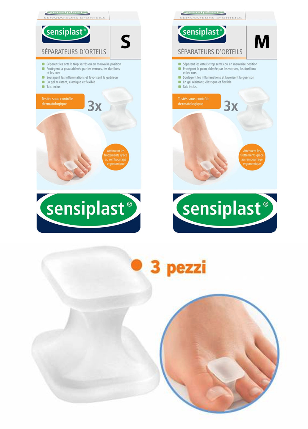 Медичні накладки для ніг (10 шт) Sensiplast (259939803)