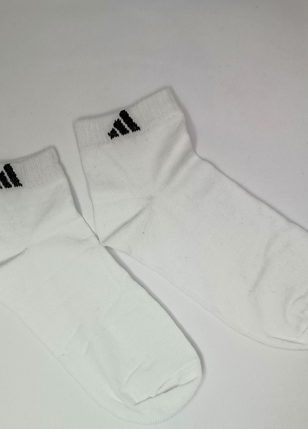 Короткі демісезонні білі спортивні шкарпетки No Brand (267147768)