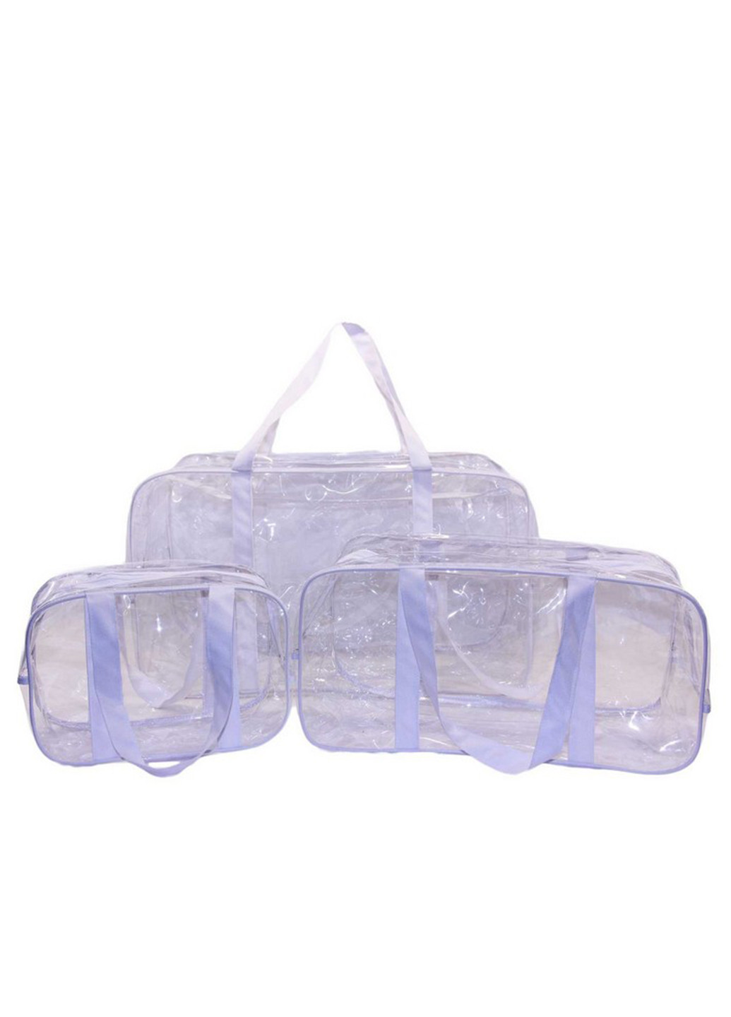 Набор из 3 прозрачных сумок в роддом Joy белый EcoNova (270006861)