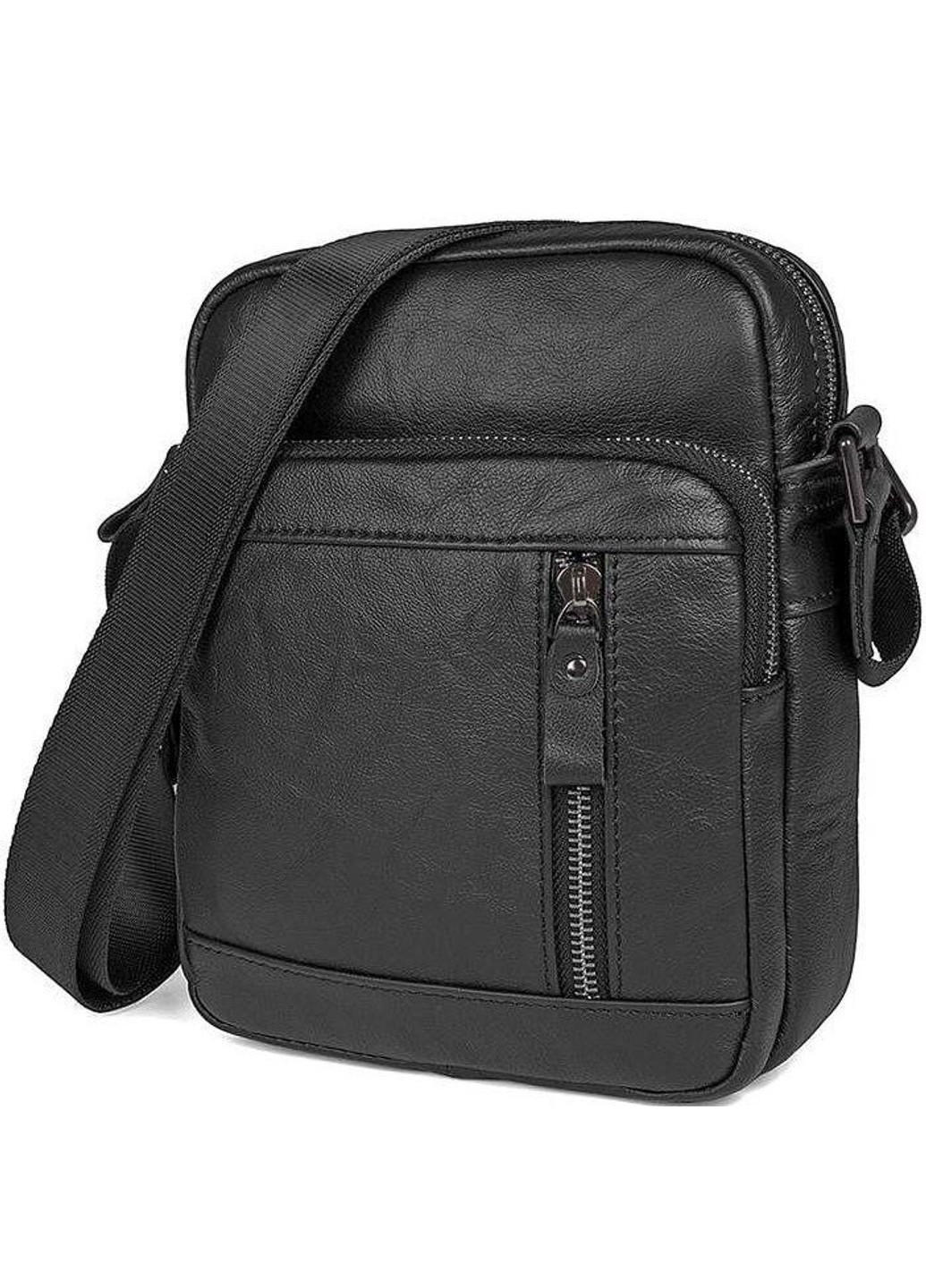 Чоловіча шкіряна сумка 14527 Чорний Vintage (262891782)