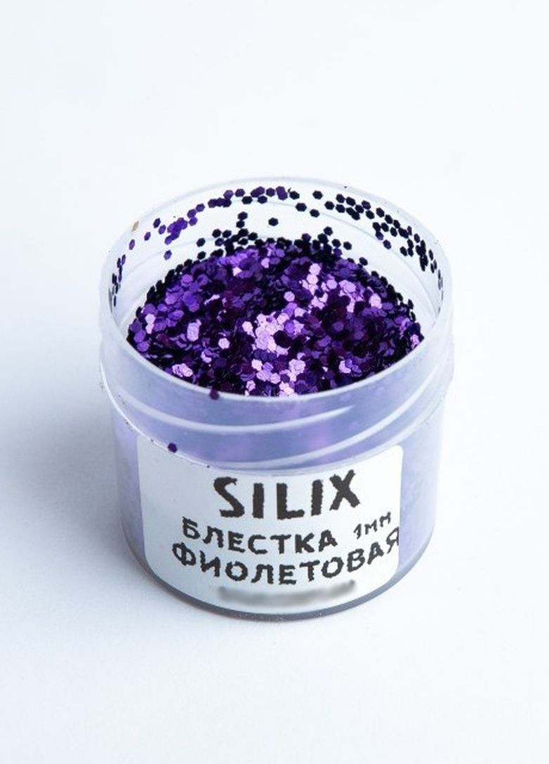 Блестка для силиконовых приманок - фиолетовая термостойкая (глиттер) 1мм. SILIX (264661441)