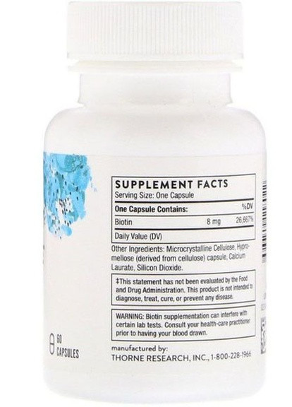 Biotin-8 60 Caps Thorne Research (256719559)