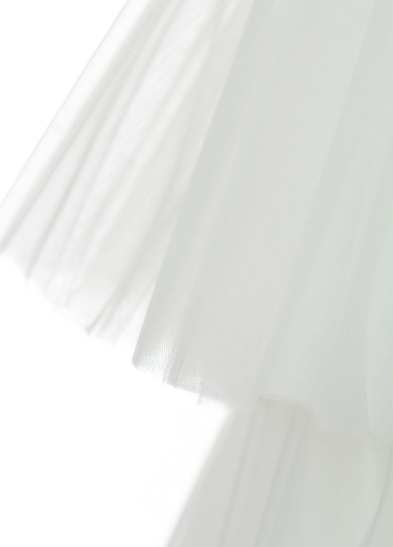 Молочное платье молочного цвета с двумя ярусами фатина для девочки Yumster (260941920)