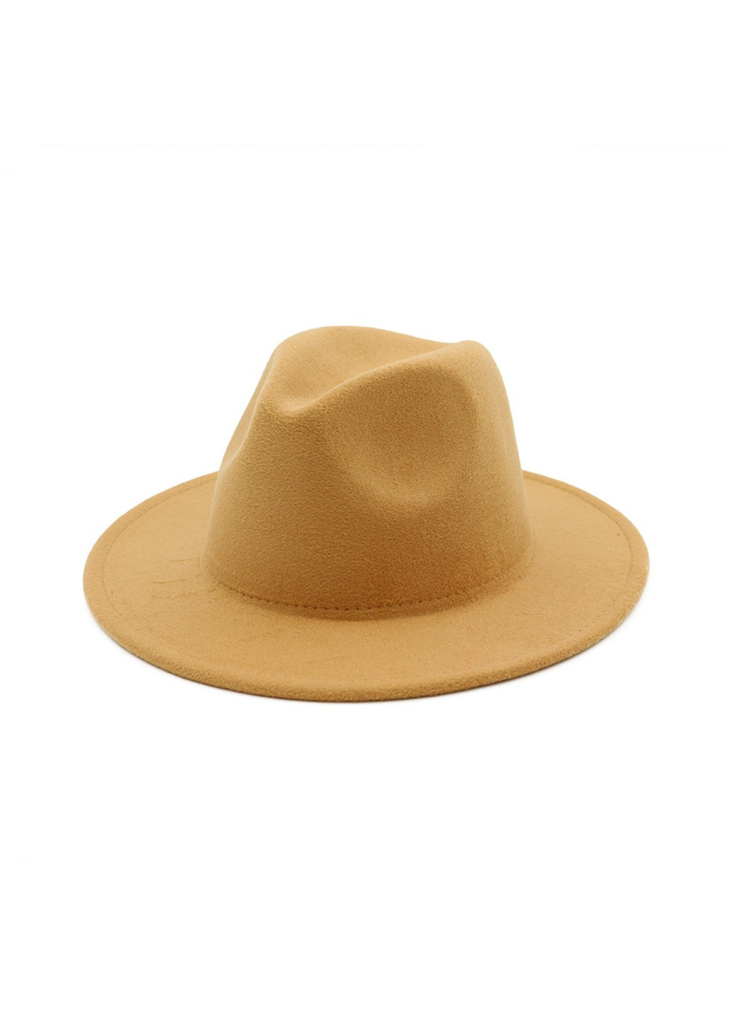 Шляпа унисекс Федора с устойчивыми полями черная No Brand (277161492)