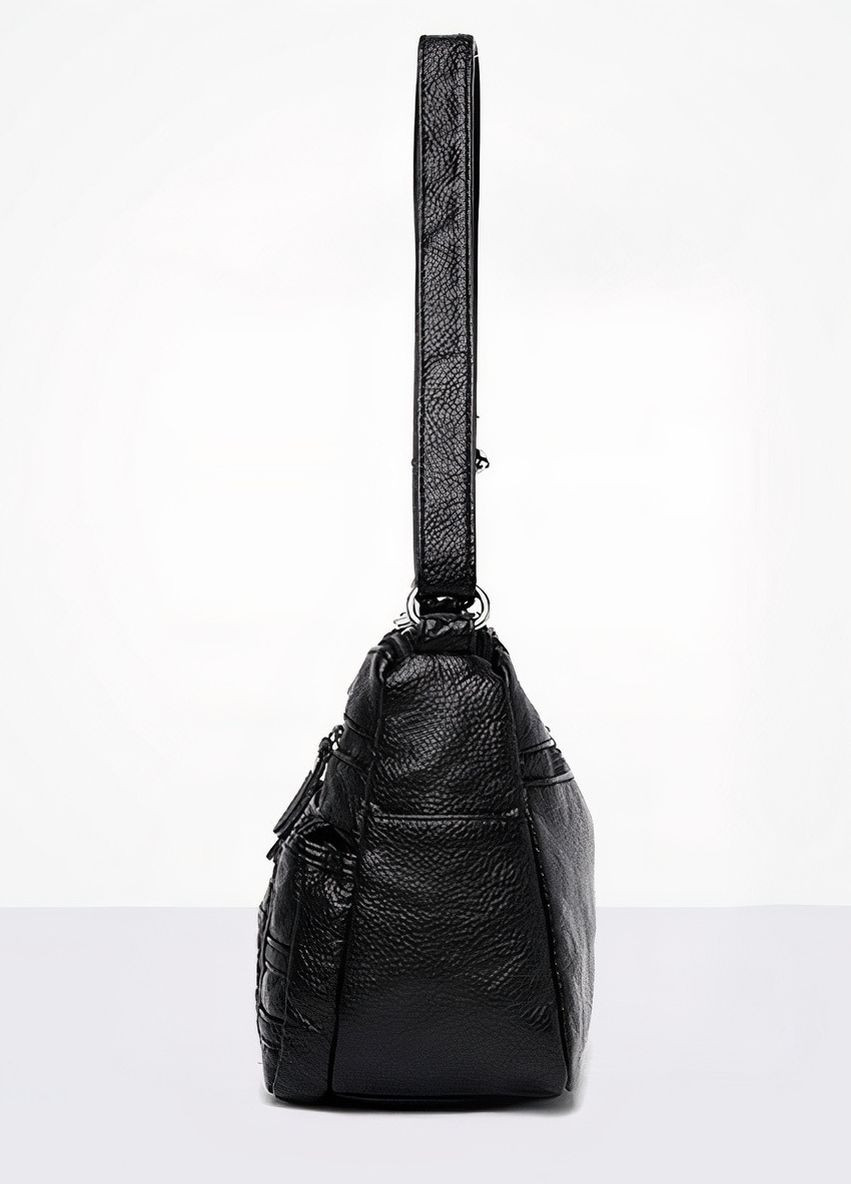 Жіноча сумка через плече 10186 крос-боді чорна No Brand (262984617)