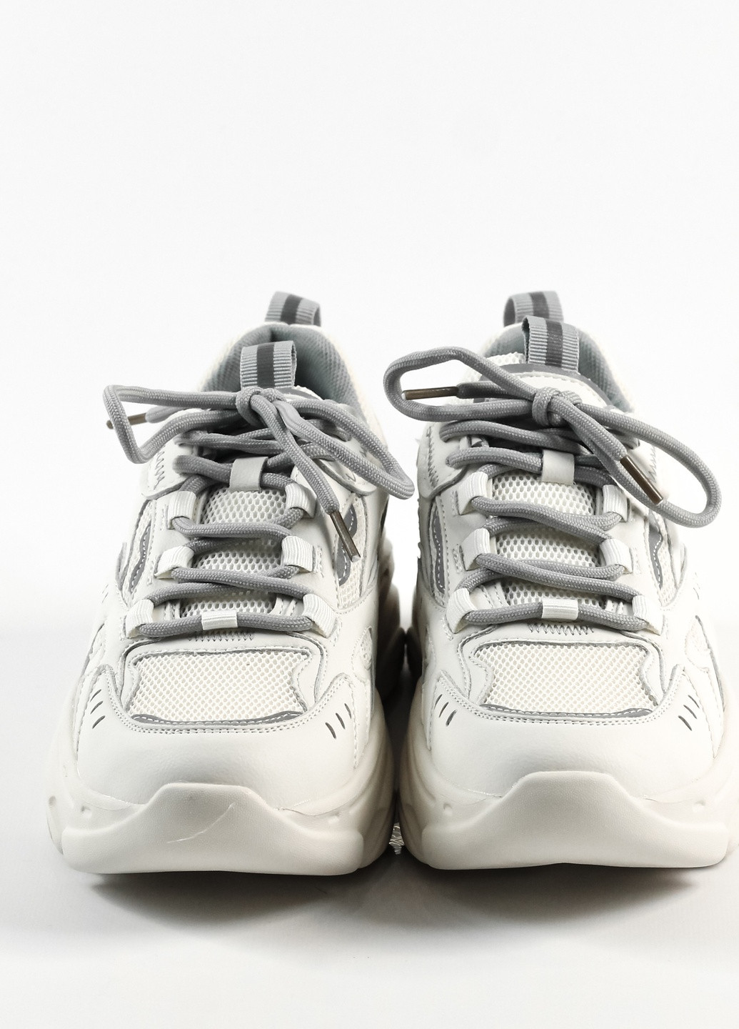 Белые всесезонные кроссовки весенние бело-серые Lonza