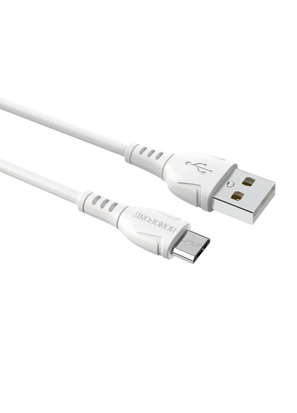 USB кабель BX51 Micro 2.4 A 1 м колір білий ЦБ-00192784 Borofone (259467498)