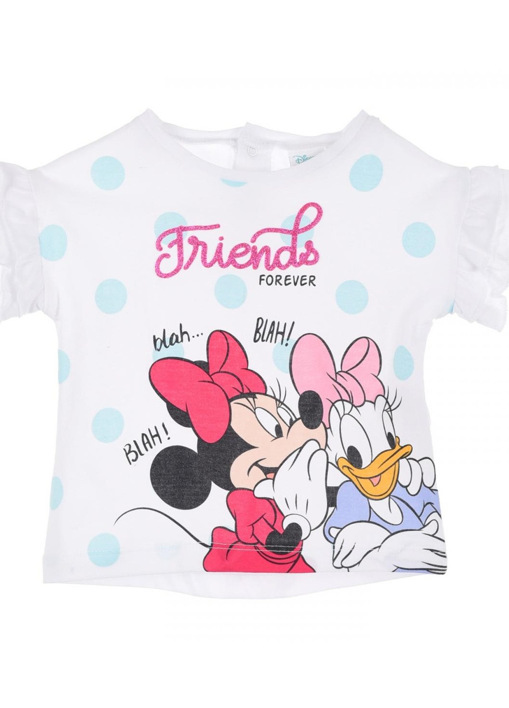 Біла демісезонна футболка minnie mouse (мінні маус) Disney