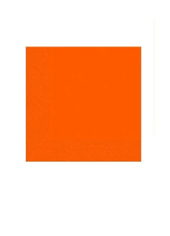Cалфетки бумажные трехслойные Оранжевые 18 шт Марго (258691701)