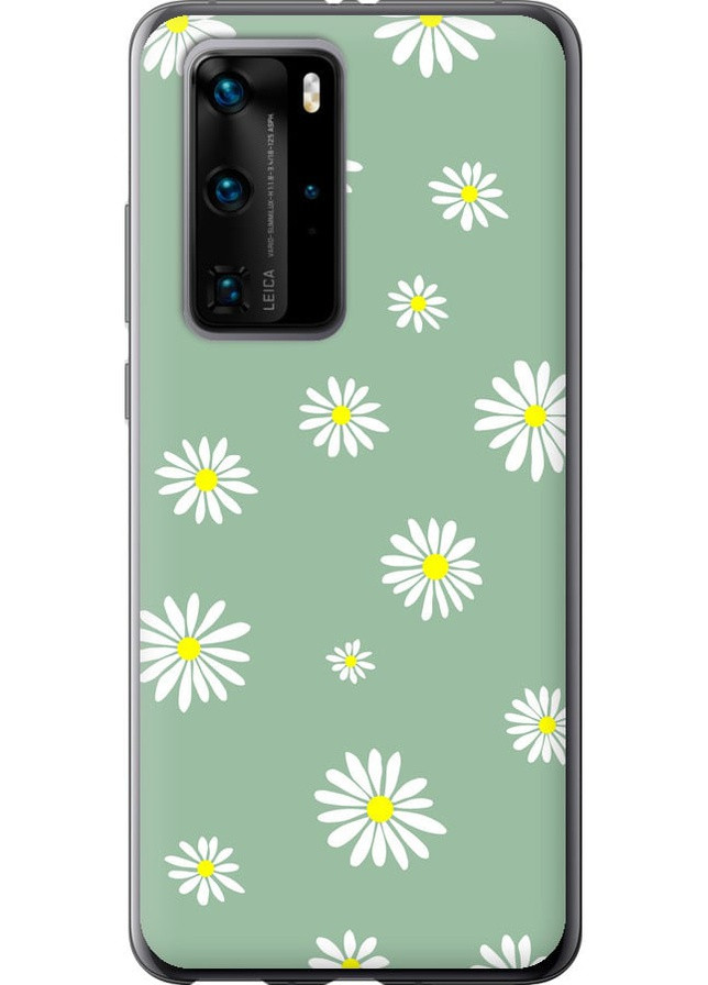 2D пластиковий чохол 'Ромашки v4' для Endorphone Huawei P40 Pro (258082596)