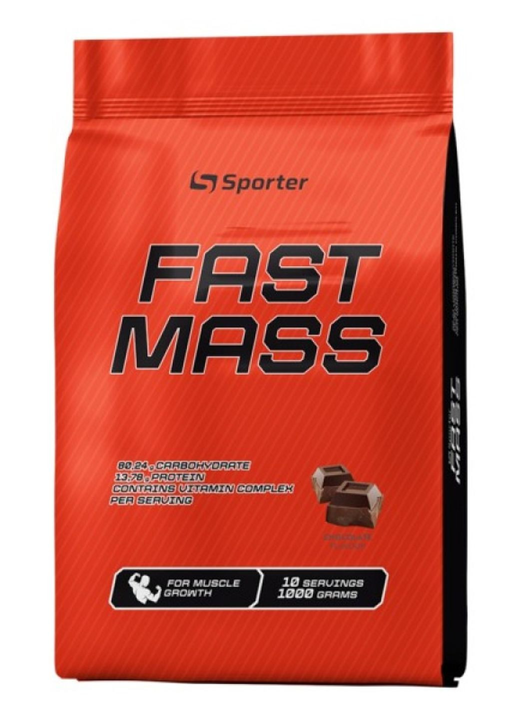 Гейнер Fast Mass 1000 g (Шоколад) Sporter (262297105)