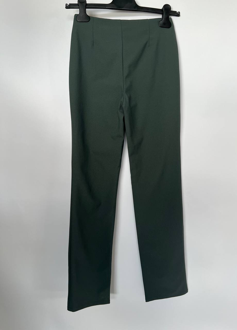 Зеленые повседневный демисезонные брюки Versace
