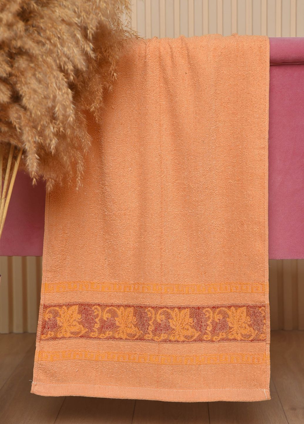 Let's Shop полотенце для лица махровое коричневого цвета однотонный коричневый производство - Турция