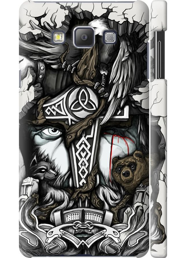 3D пластиковий матовий чохол 'Тату Вікінг' для Endorphone Samsung Galaxy A7 A700H (260600164)