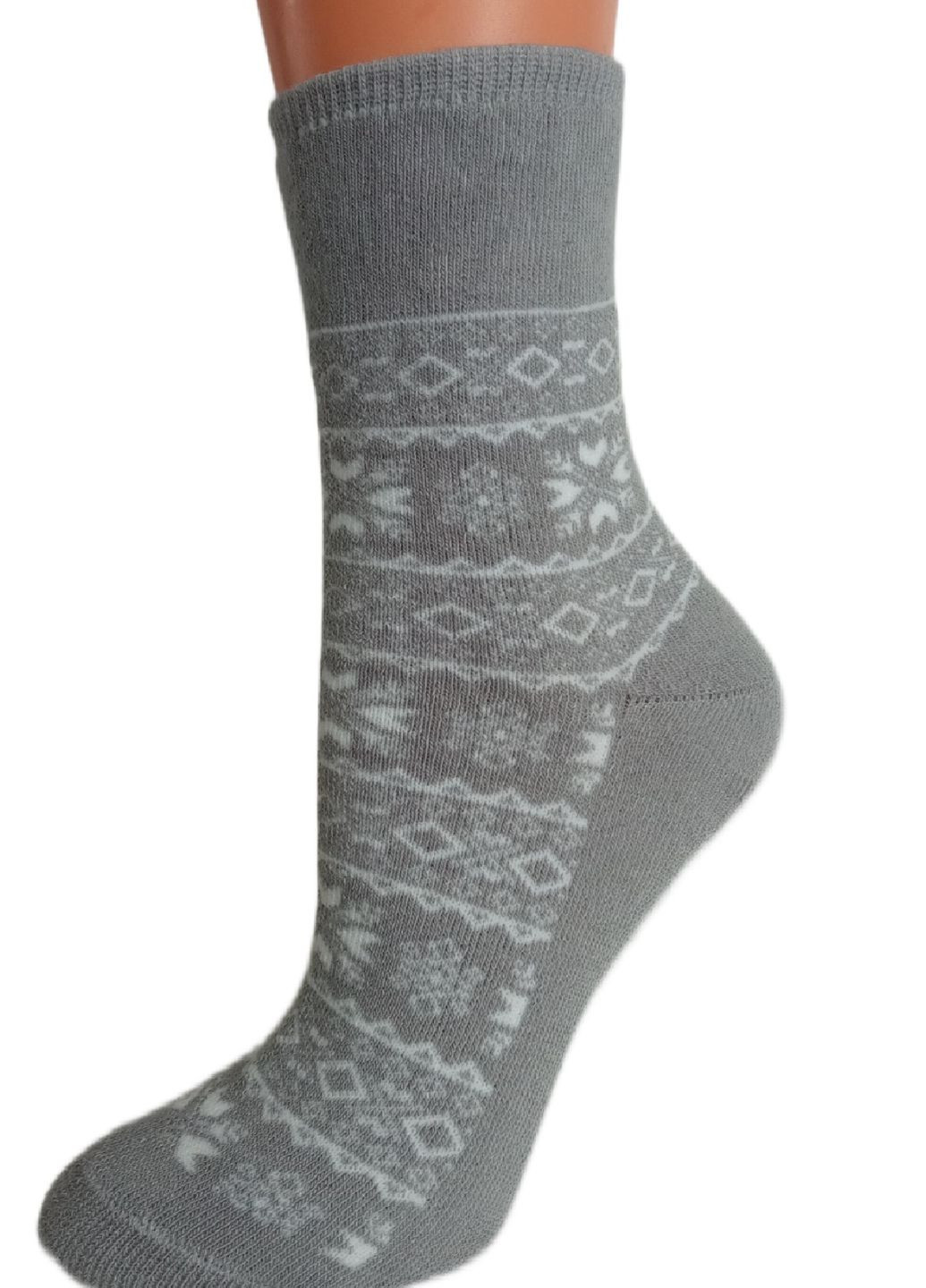 Шкарпетки плюш ТМ "Нова пара" без резинки 150-331 НОВА ПАРА висока модель (266493576)