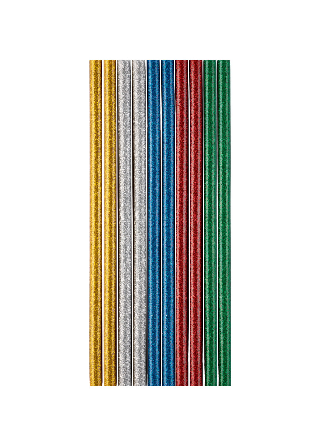 Комплект клеевых стержней с блестками 10шт разноцветные Parkside (259318533)