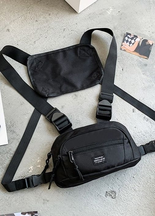 Нагрудна сумка 5009 TOYU BAG бронежилет чорна No Brand (276384792)