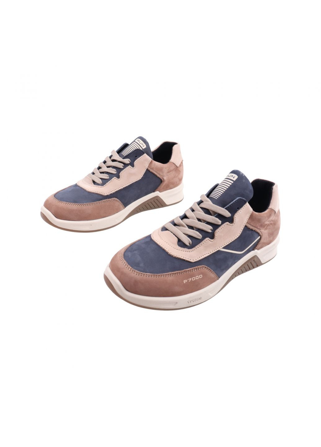 Бежеві кросівки чоловічі бежеві натуральний нубук Konors 671-23DTS