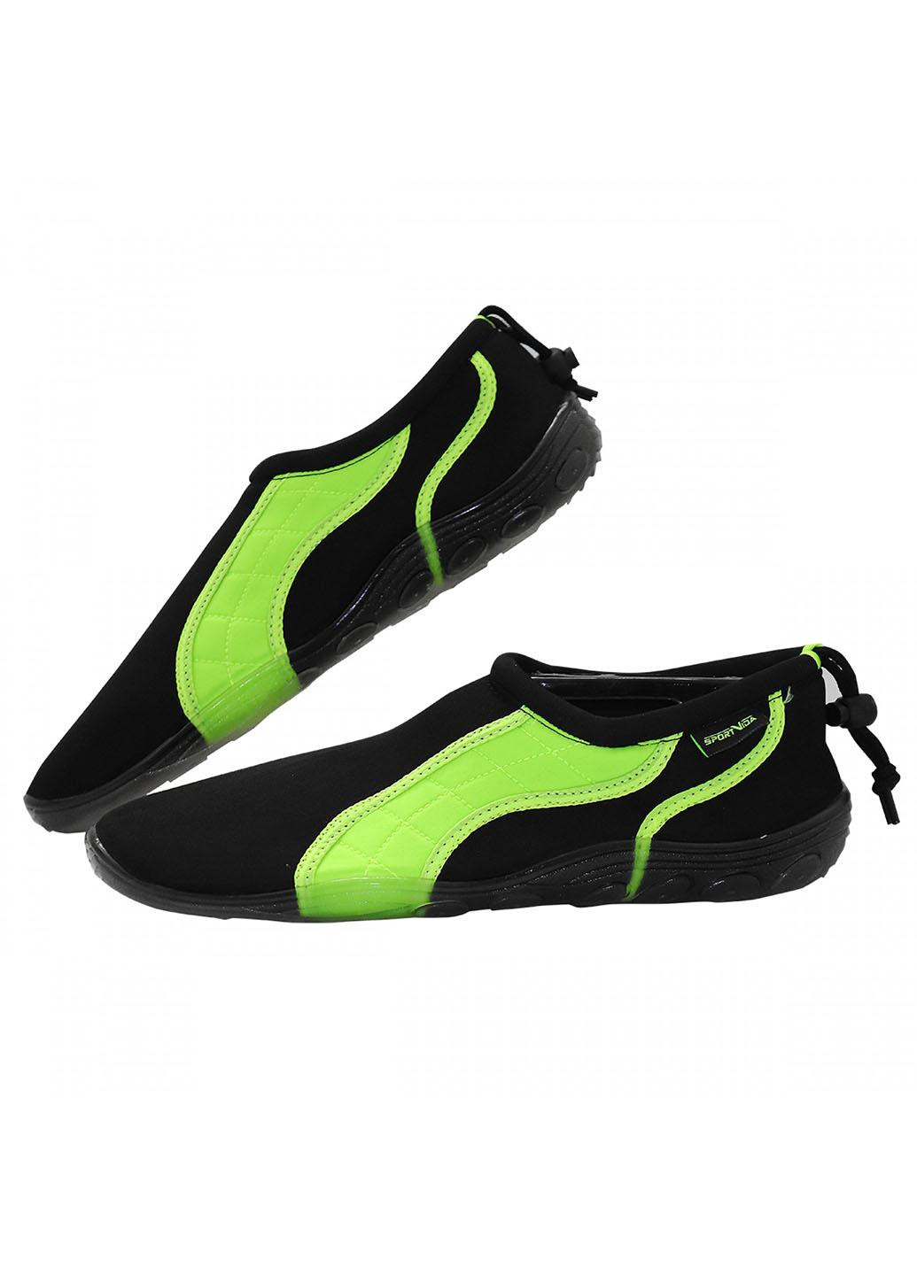 Взуття для пляжу і коралів (аквашузи) SV-GY0004-R44 Size 44 Black/Green SportVida (258486784)