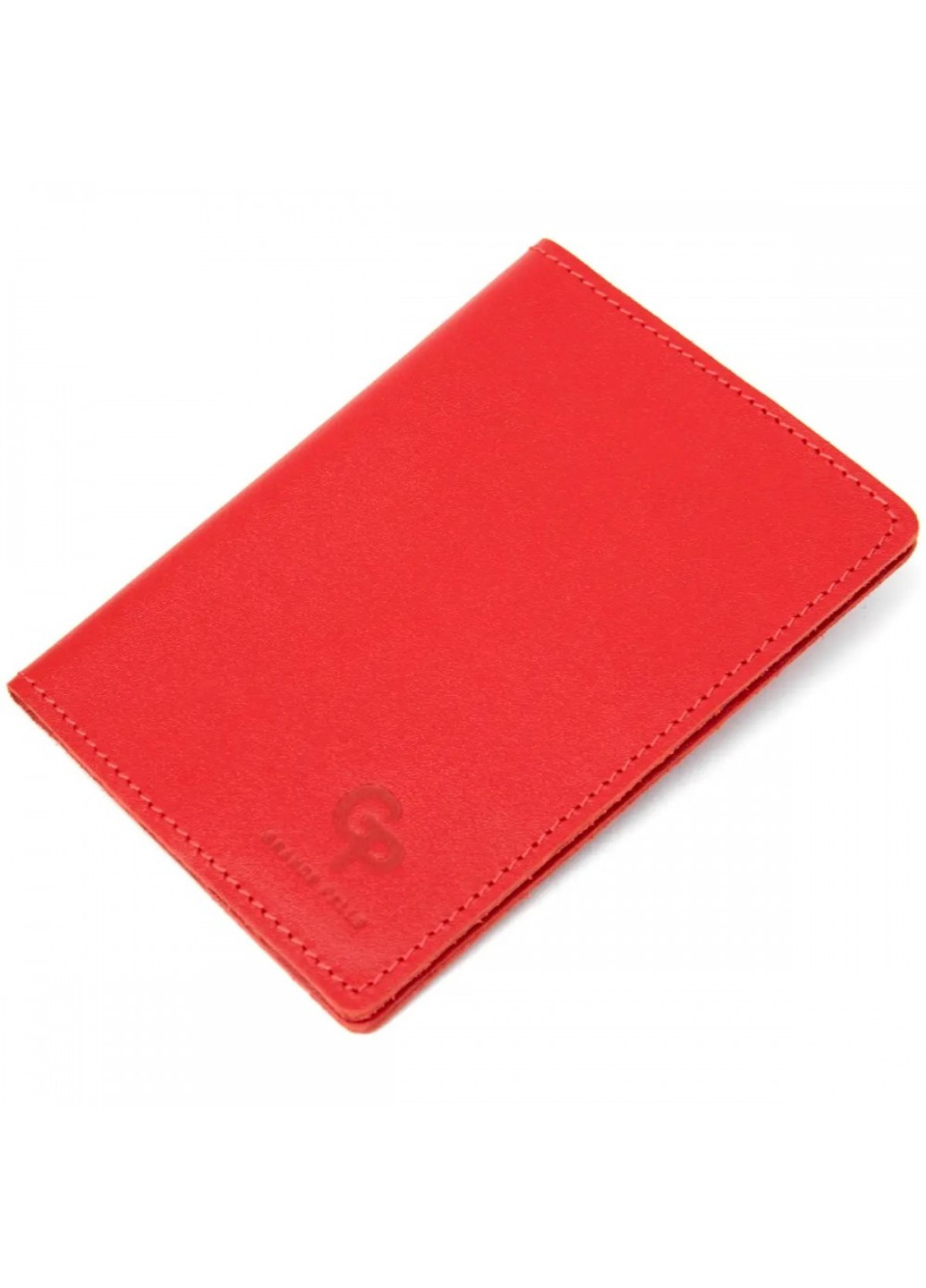 Шкіряна обкладинка для паспорта 11484 Червоний Grande Pelle (263135599)