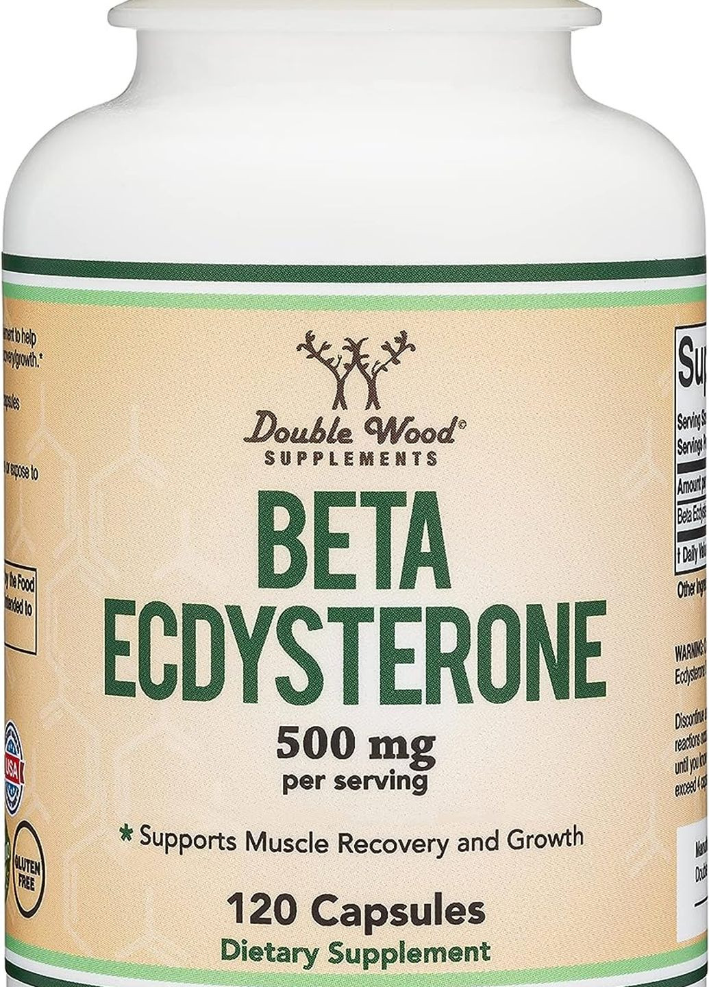Бета-екдистерон Beta Ecdysterone 500 mg 120 capsules Double Wood Supplements (262806956)