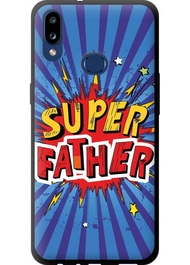 TPU черный чехол 'Супер папа v2' для Endorphone Samsung Galaxy A10s A107F (258085497)