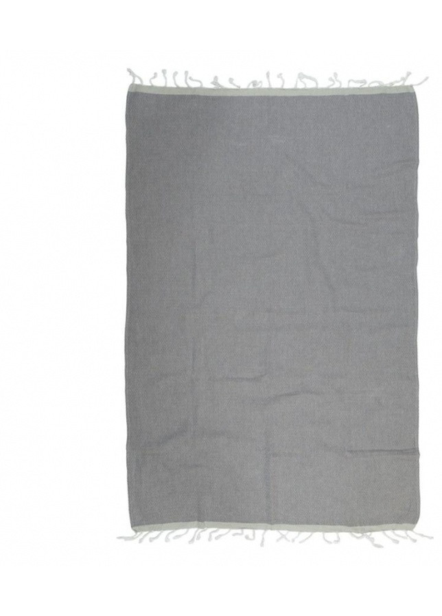 Barine полотенце pestemal - basak 95*165 grey light grey серый однотонный серый производство - Турция