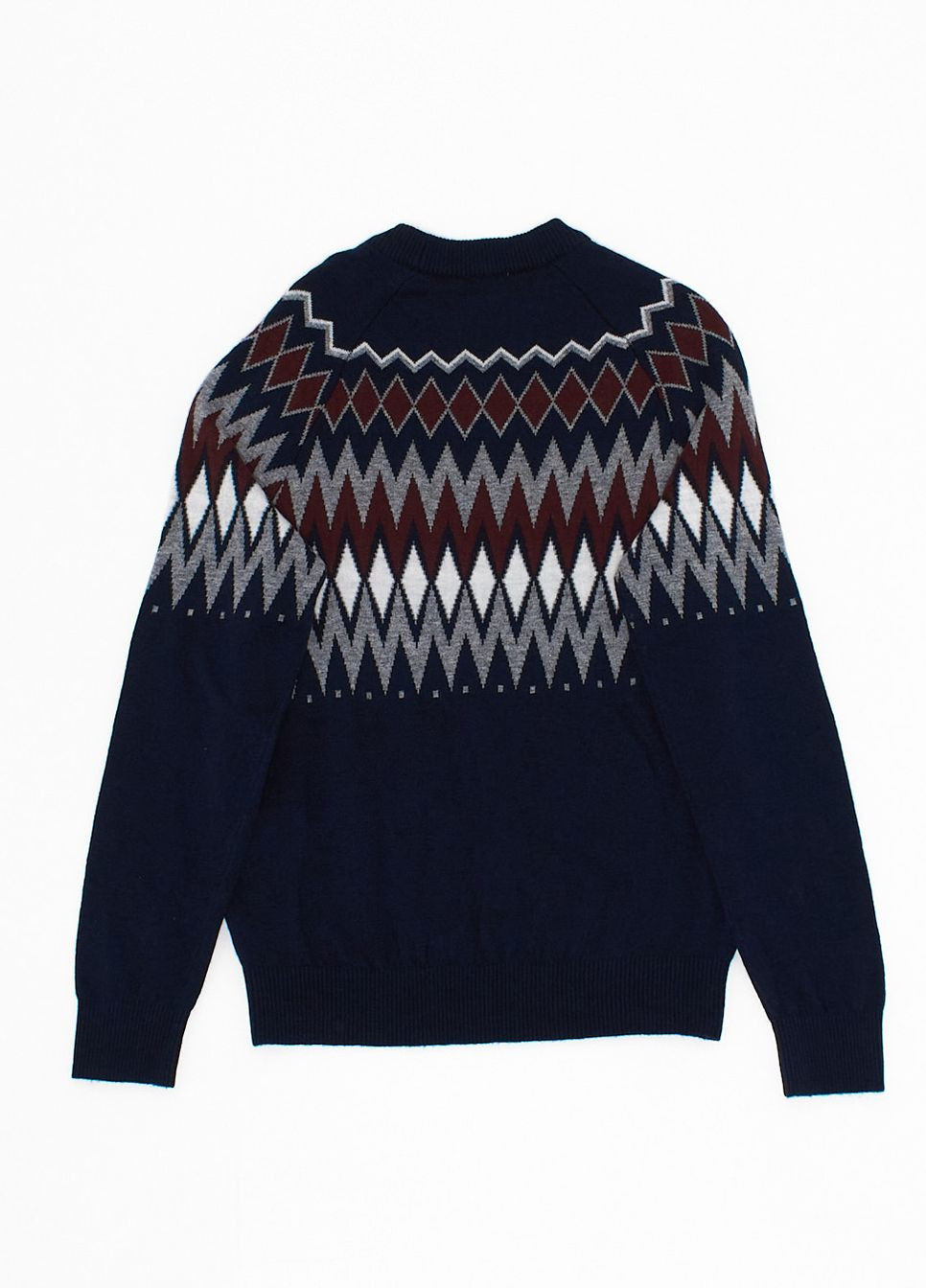 Темно-синий джемпер демисезон,темно-синий в узоры, Celio