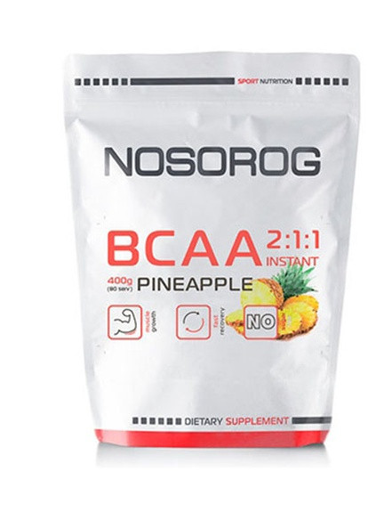 BCAA 2:1:1 400 g /72 servings/ Pineapple Nosorog Nutrition (256722541)
