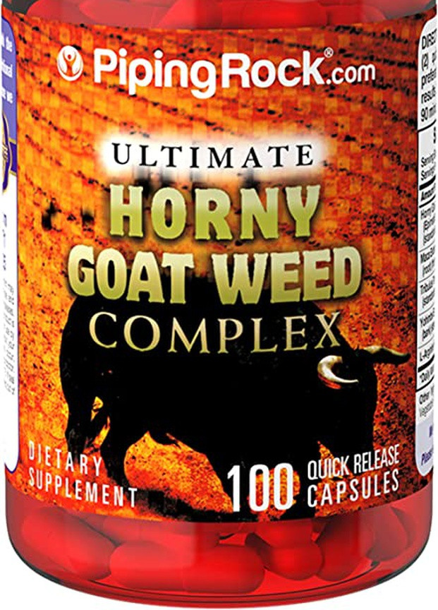 Рогатый Козий сорняк Ultimate Horny Goat Weed Complex, 100 Vegetarian Capsules Piping Rock (257169898)