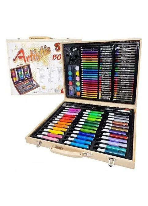 Набор творчества для мальчиков и девочек ART Set 150 предметов детские раскраски для маленького художника No Brand (276255301)