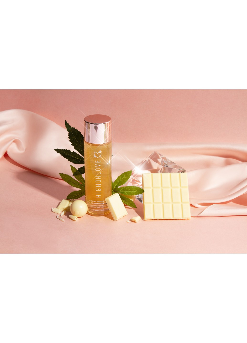 Массажное масло с ароматом белого шоколада Sensual Massage Oil Decadent White Chocolate, 120 мл (Канада) HighOnLove (258287731)