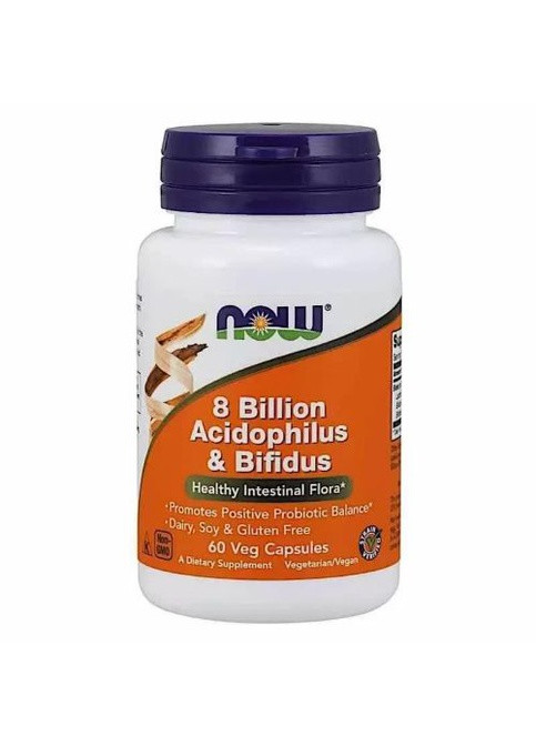 8 Billion Acidophilus & Bifidus 60 Veg Caps Now Foods (258661491)