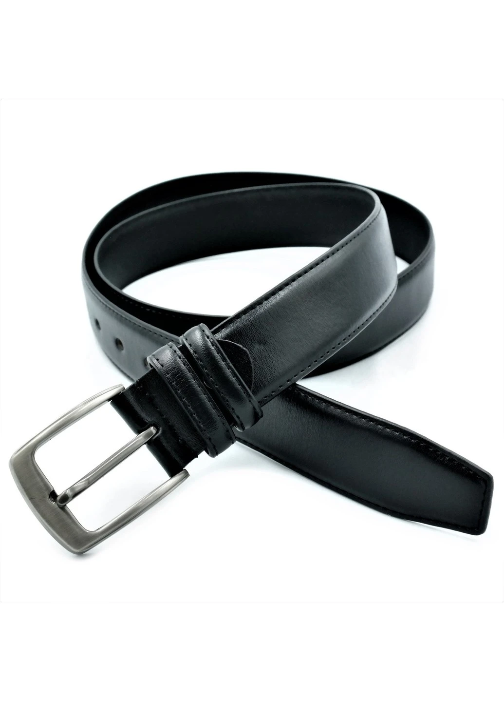 Шкіряний чоловічий ремінь Чорний (nw-kit-35k-004) Weatro (276901638)