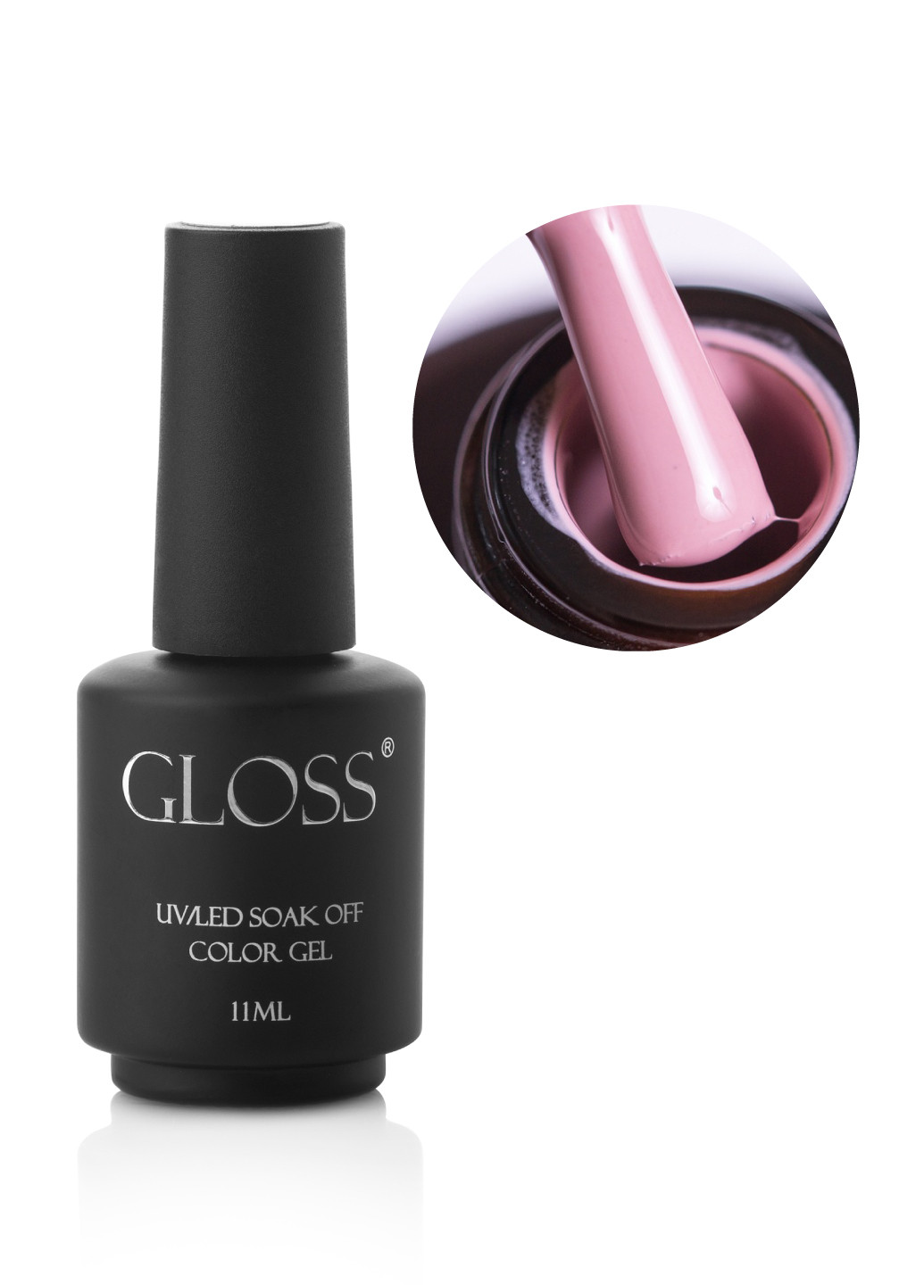 Гель-лак GLOSS 109 (попелясто-рожевий), 11 мл Gloss Company пастель (269462396)