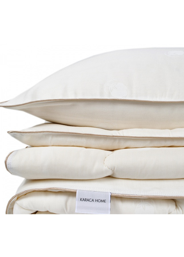 Набор одеяло с подушкой - Cotton хлопковый 155*215 евро Karaca Home (258997281)