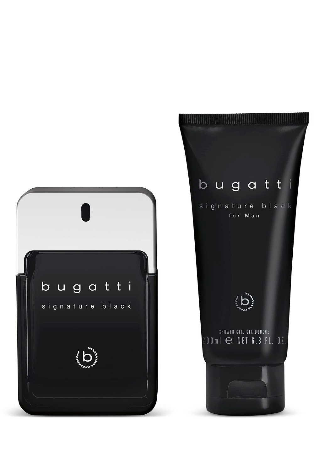 Подарунковий набір туалетна вода та гель для душу для чоловіків Signature Black Bugatti (277812679)