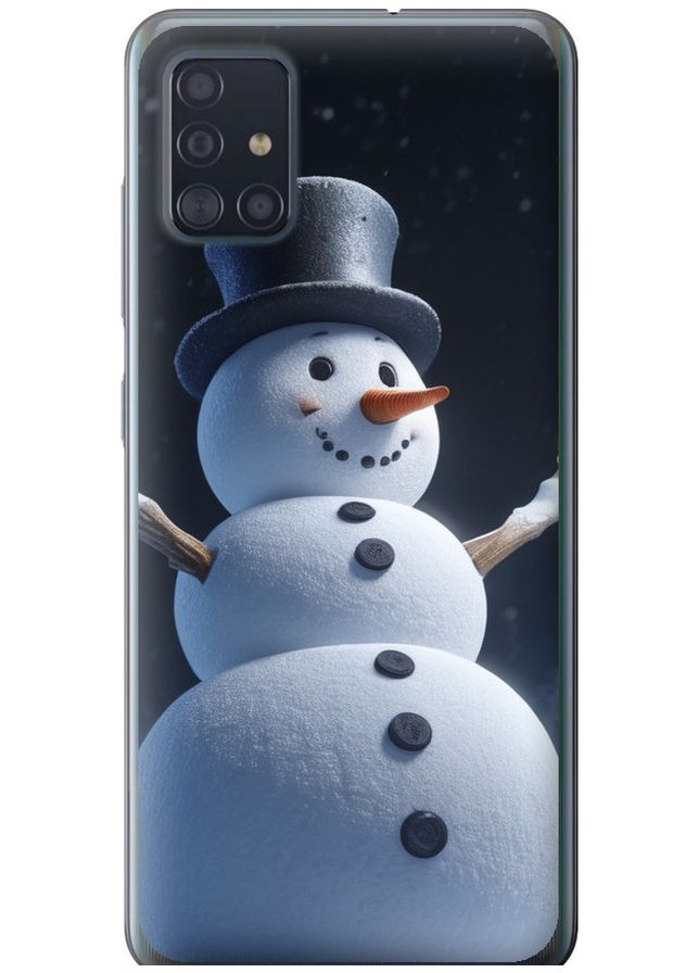 Силиконовый чехол 'Снеговик' для Endorphone Samsung Galaxy A51 2020 A515F (275650727)