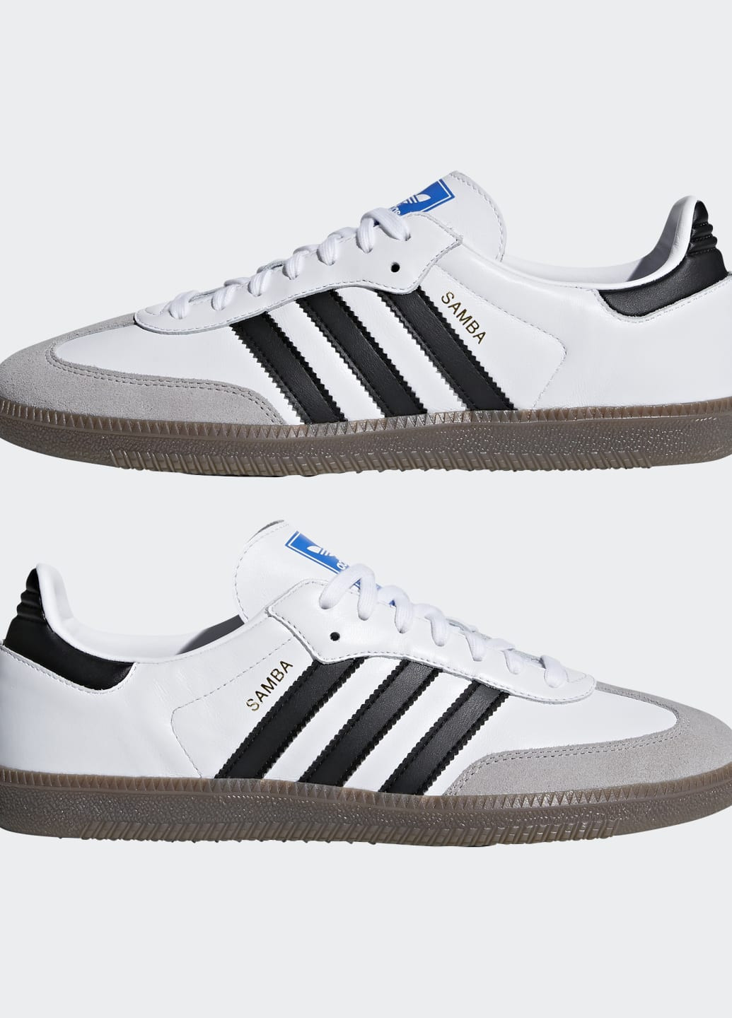Белые всесезонные кроссовки samba og adidas