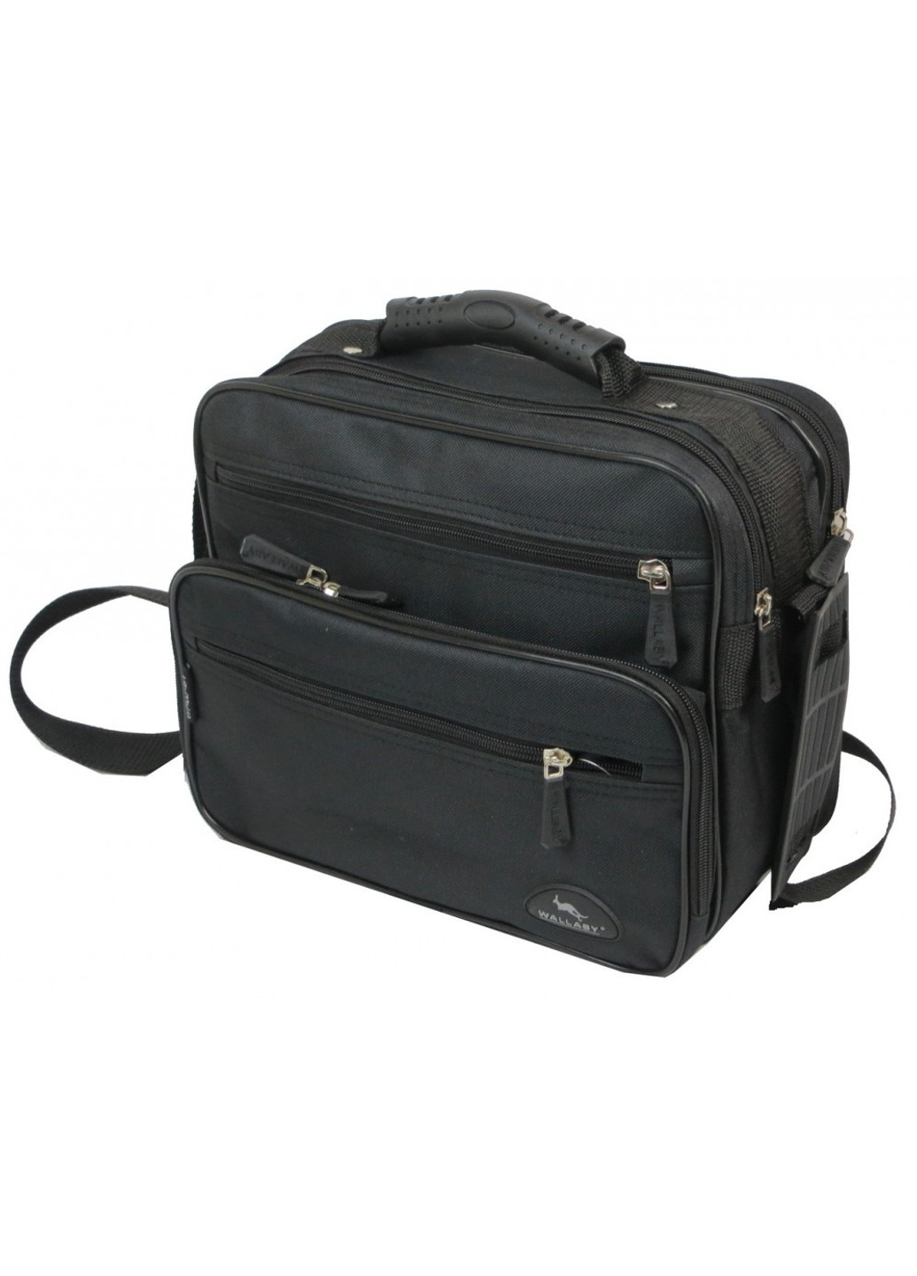 Сумка мужская тканевая 2411 чёрный Wallaby (266142800)