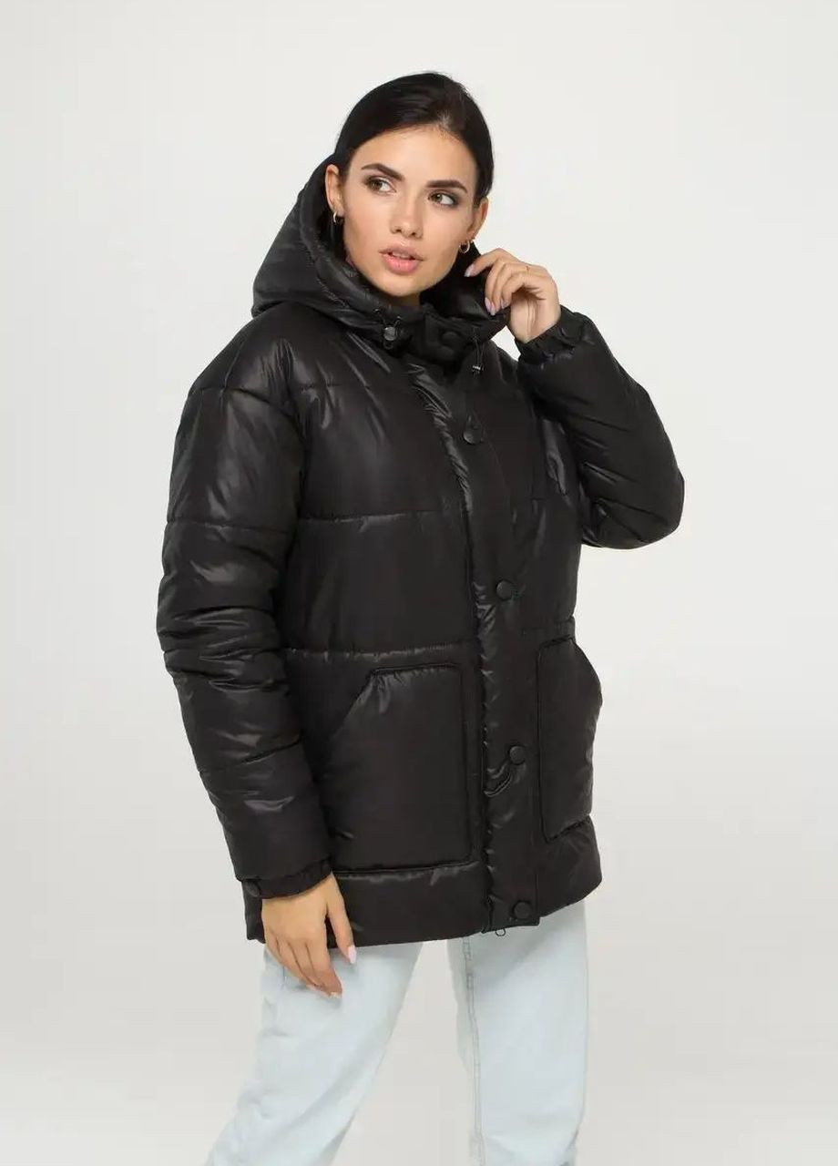 Чорна зимня зимова жіноча куртка SK