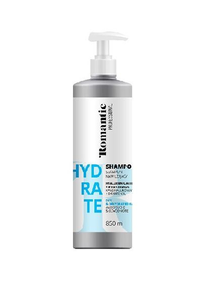 Шампунь для сухих волос с гиалуроновой кислотой Professional Hydrate 850мл Romantic (275332864)
