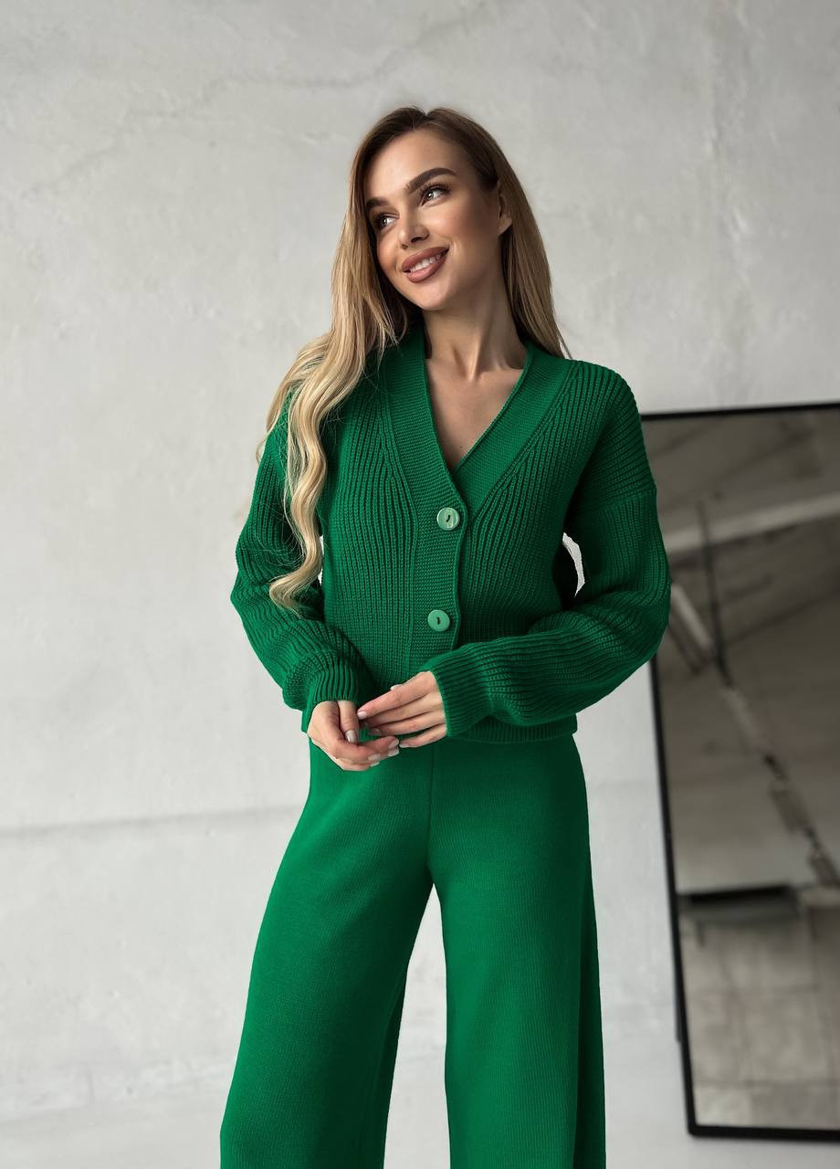 Жіночий прогулянковий костюм двійка колір зелений р.42/46 432611 New Trend (258646665)