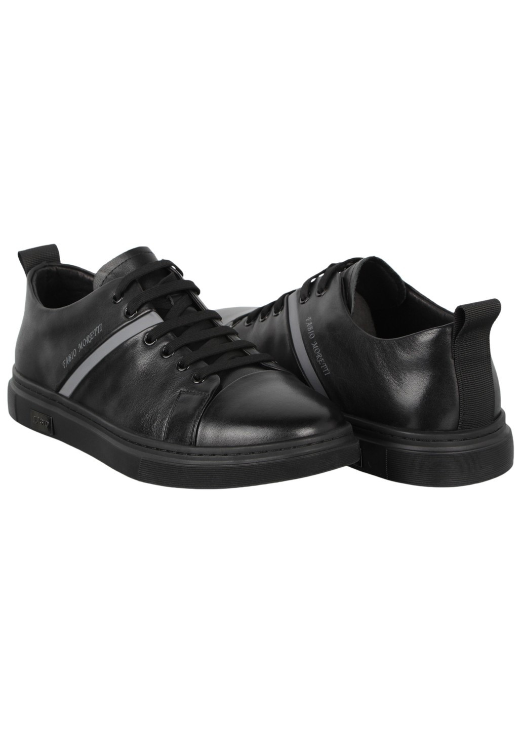 Черные демисезонные мужские кроссовки 198137 Fabio Moretti