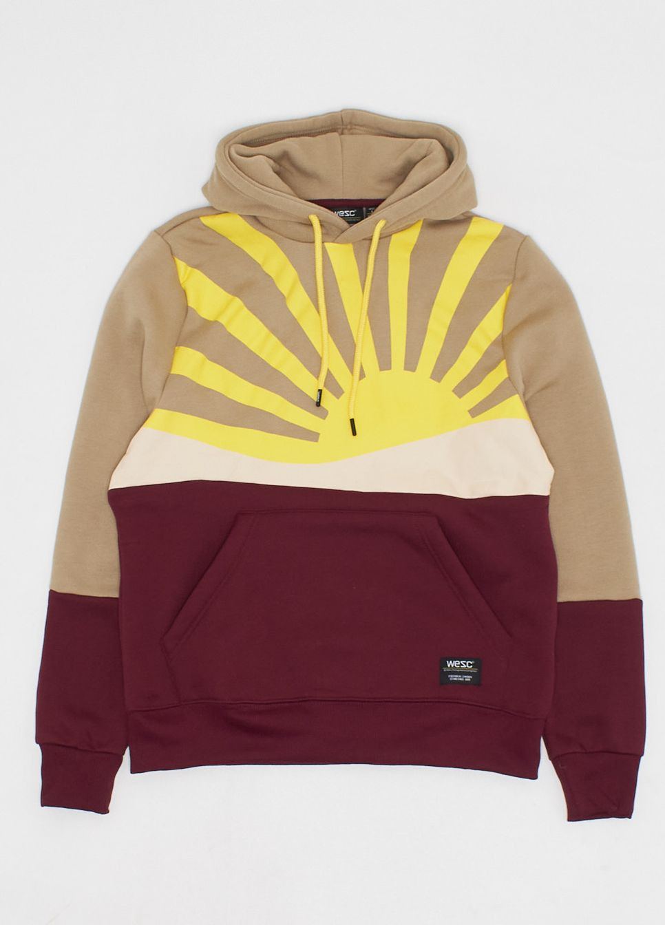 Худі фліс,бежевий-бордовий, Wesc (263346570)