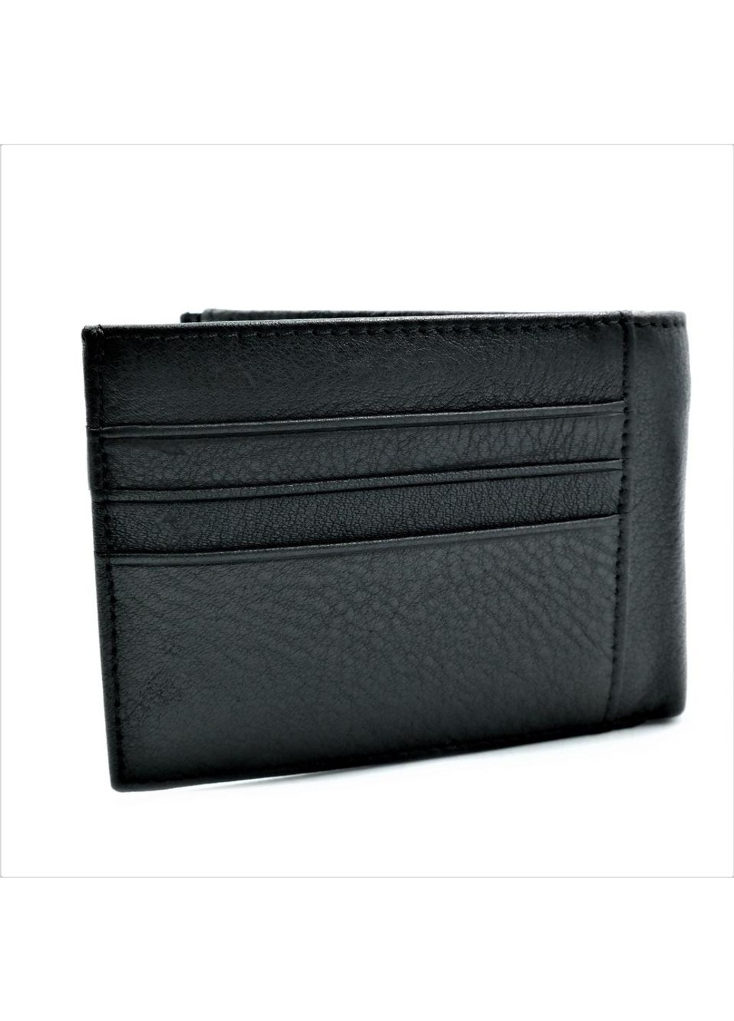 Мужской кожаный кошелек-зажим 11 х 8 х 2 см Черный wtro-168-24C Weatro (272596151)