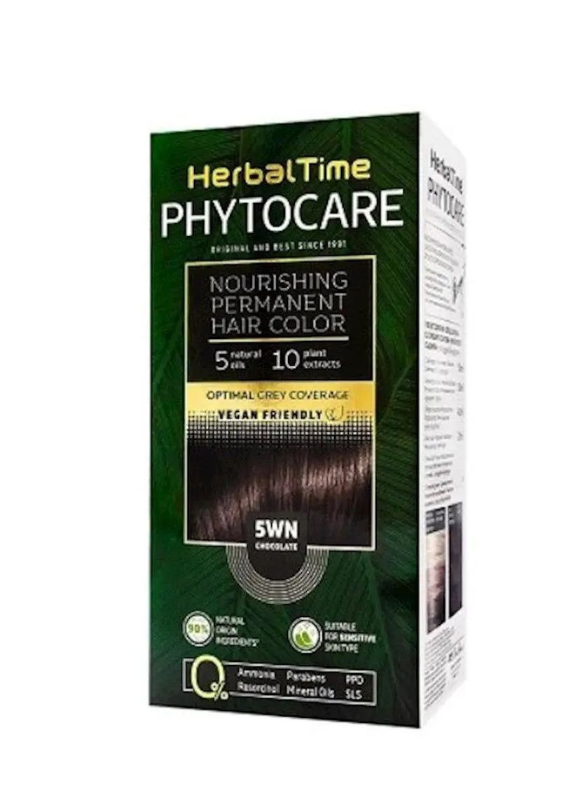 Краска для волос безаммиачная Phytocare №5WN Шоколад 125 мл Herbal Time (260947350)